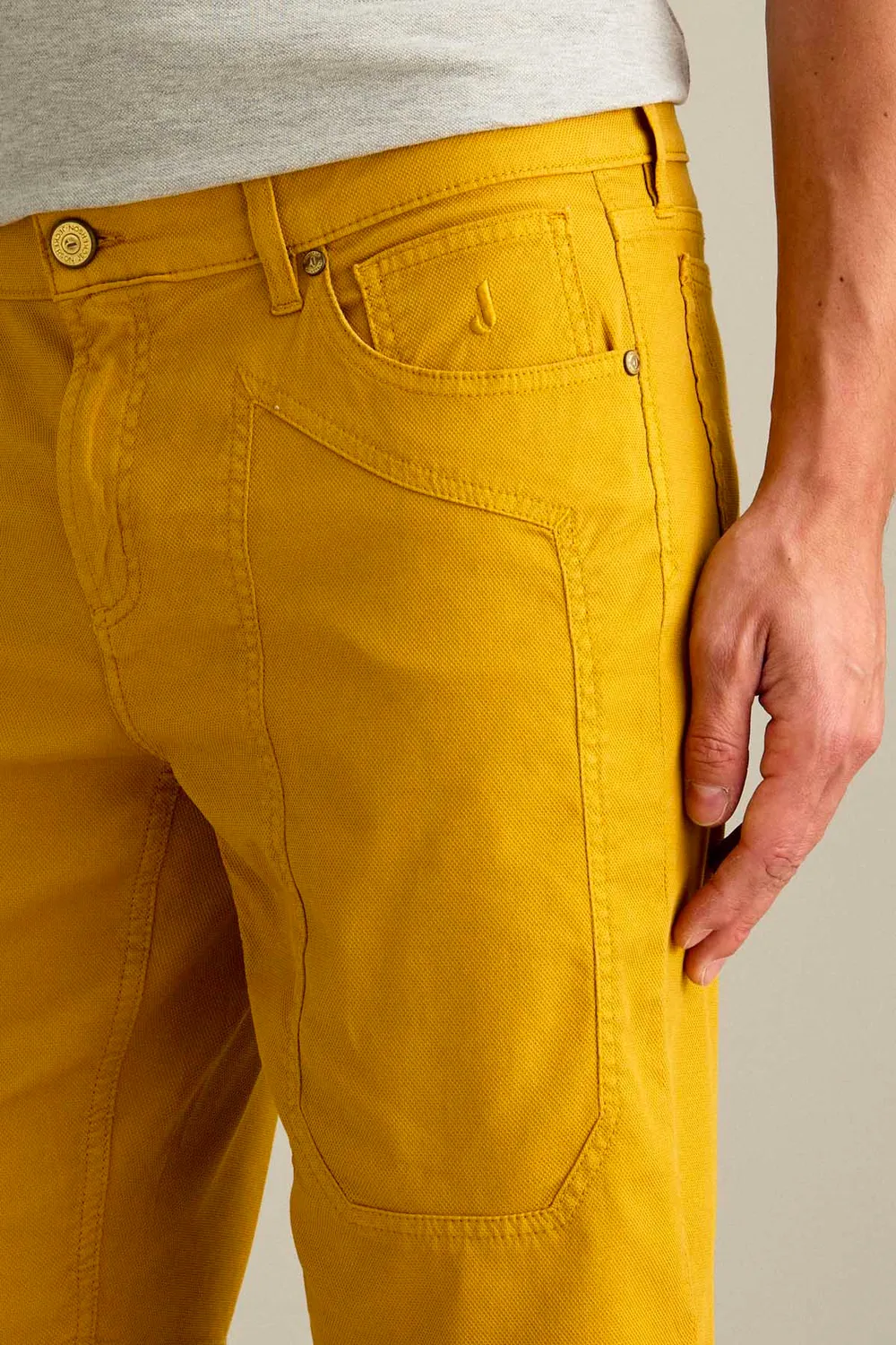 Jeckerson Jayden Toppa Bermuda Slim Fit Goldgelb