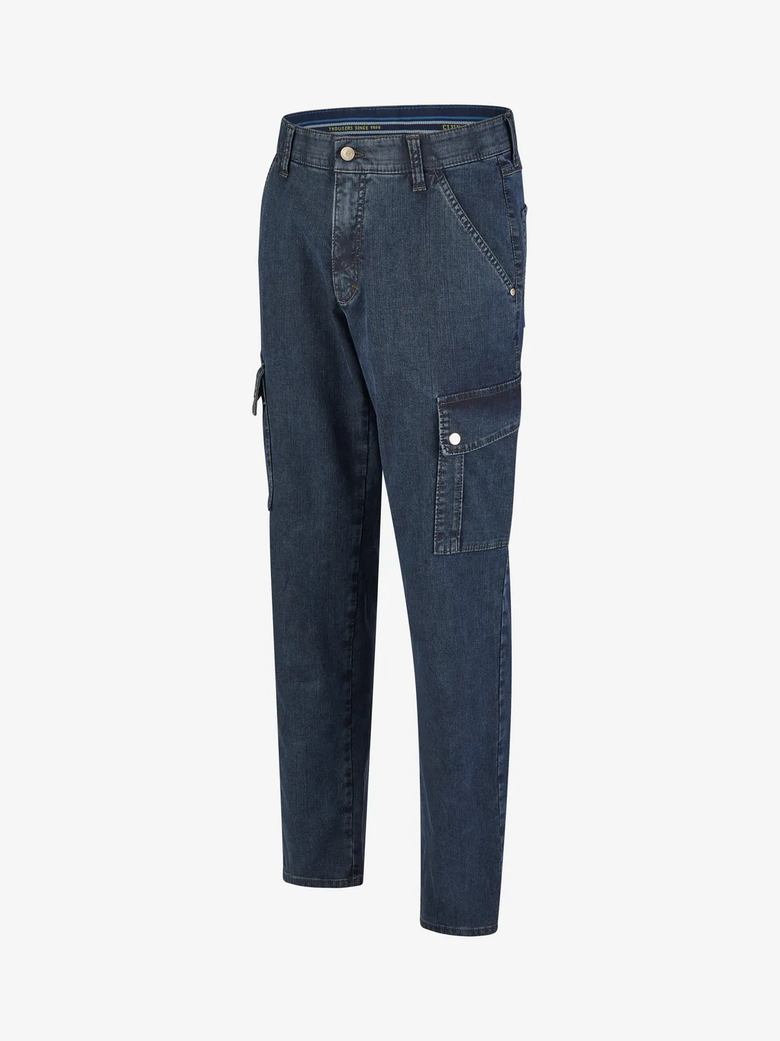 Club of Comfort Tango 8012 Cargo Jeans blau High Stretch