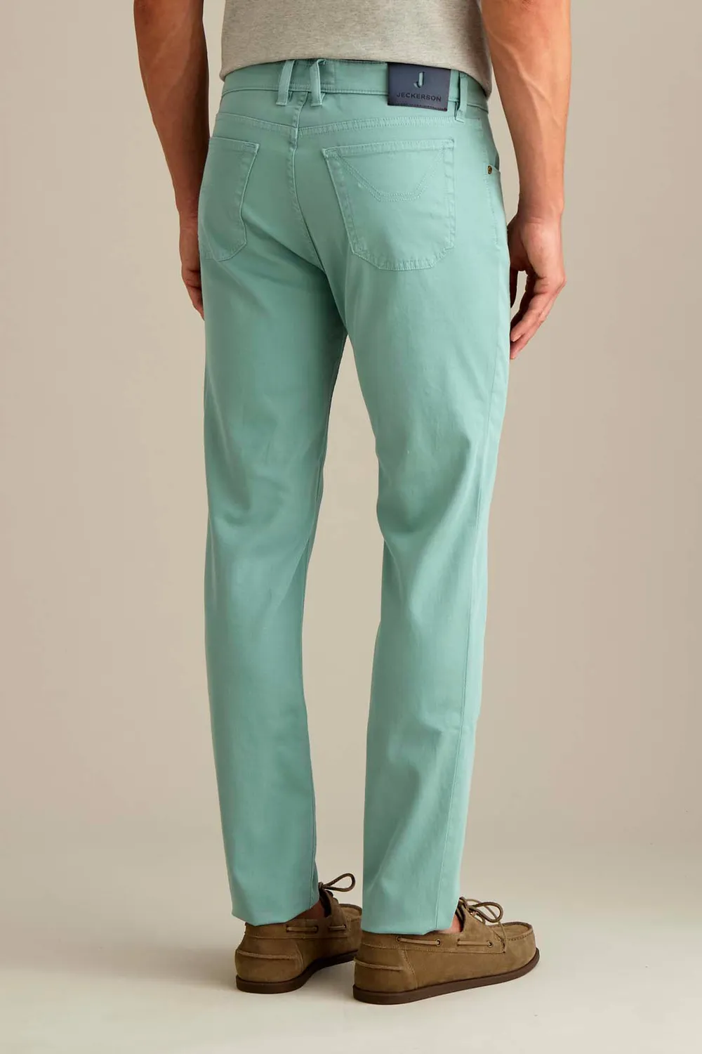Jeckerson John 5-Pocket Slim Fit pastellgrün Stretch