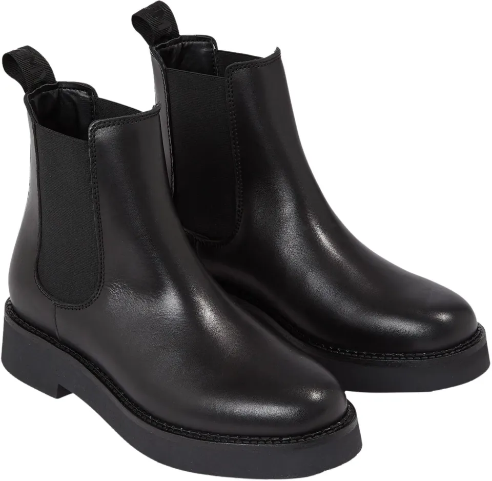 Tommy Jeans TJW Chelsea Flat Boot Stiefel Schwarz