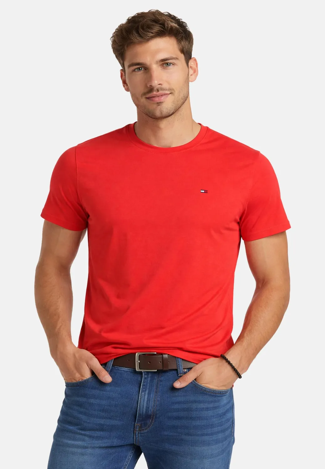 Tommy Jeans TJM Xslim Jersey Tee DM0DM04411 Beige