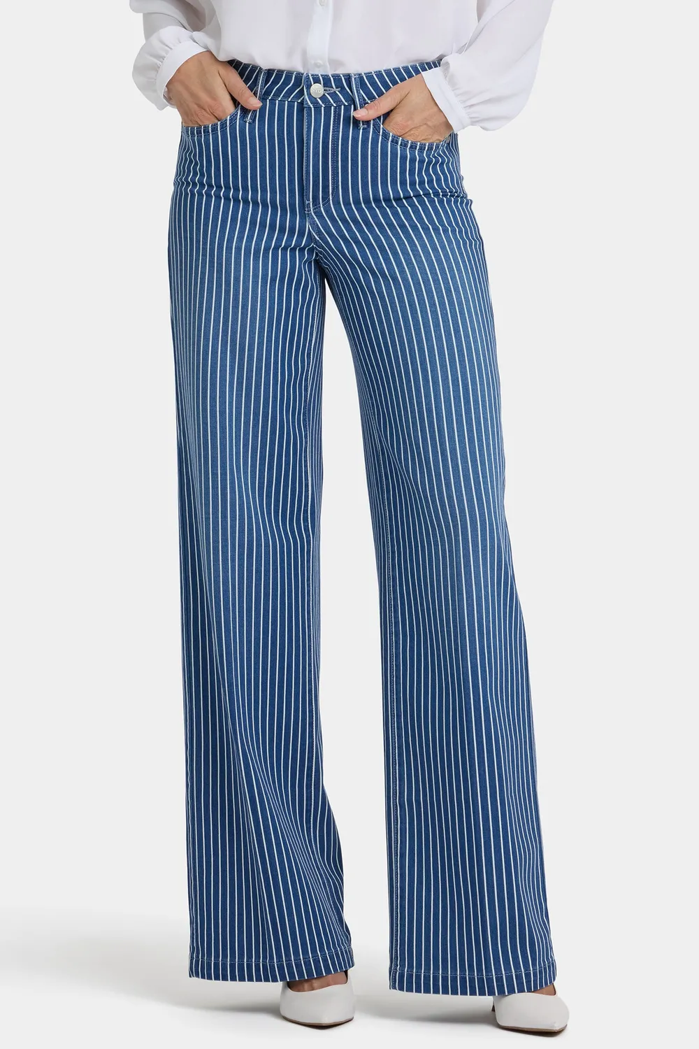 NYDJ Teresa Wide Leg Jeans Marseille Stripe