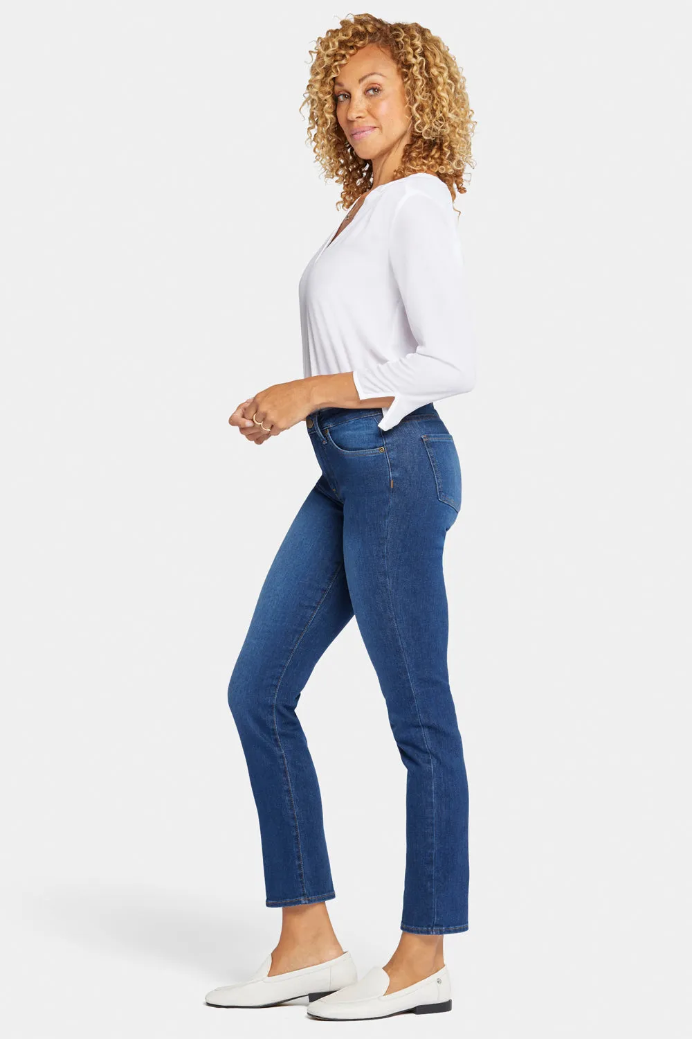 NYDJ Sheri Slim Petite Jeans Cooper blau