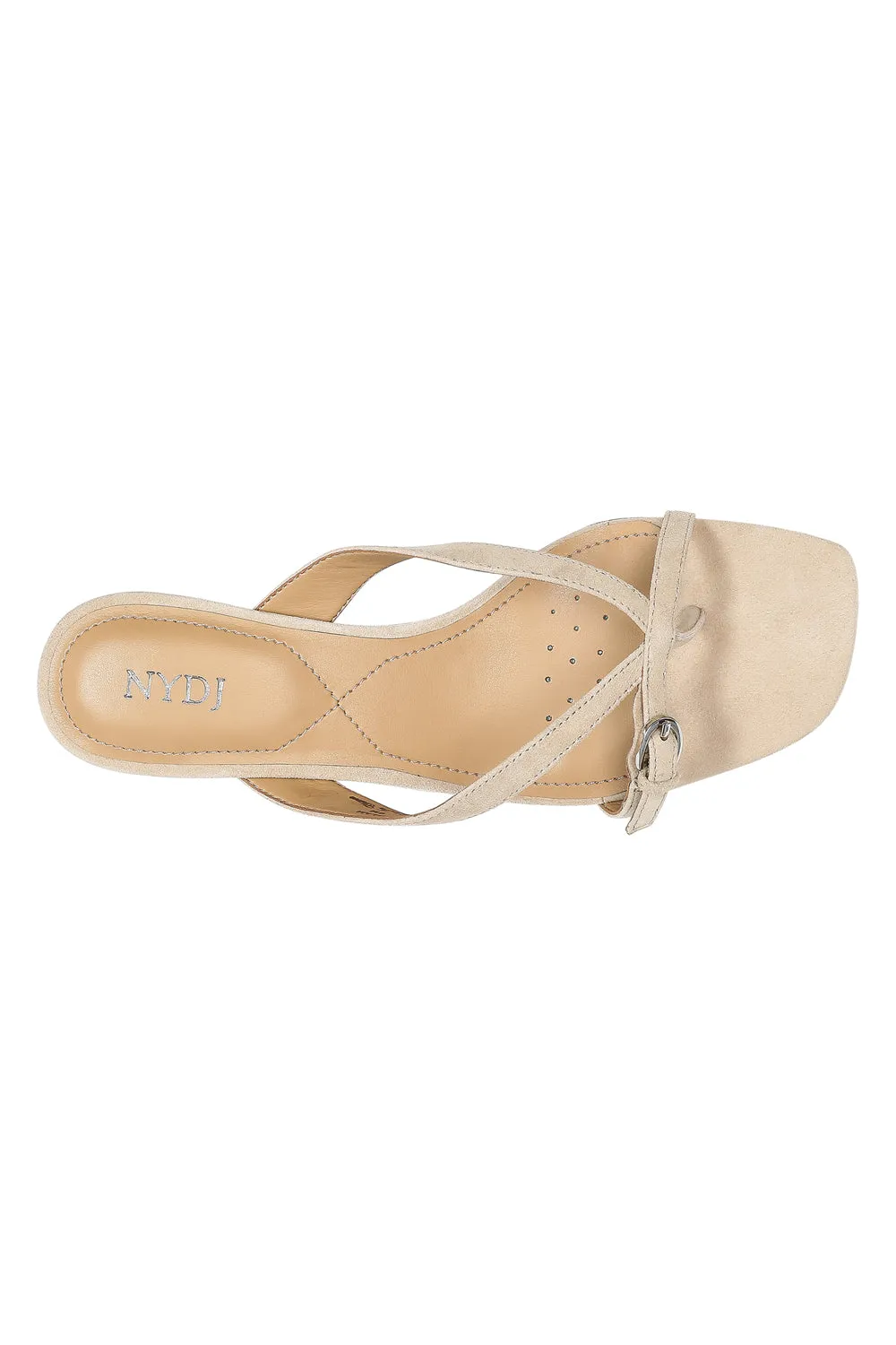 NYDJ Glam Blockabsatz Sandalen Weit Sand