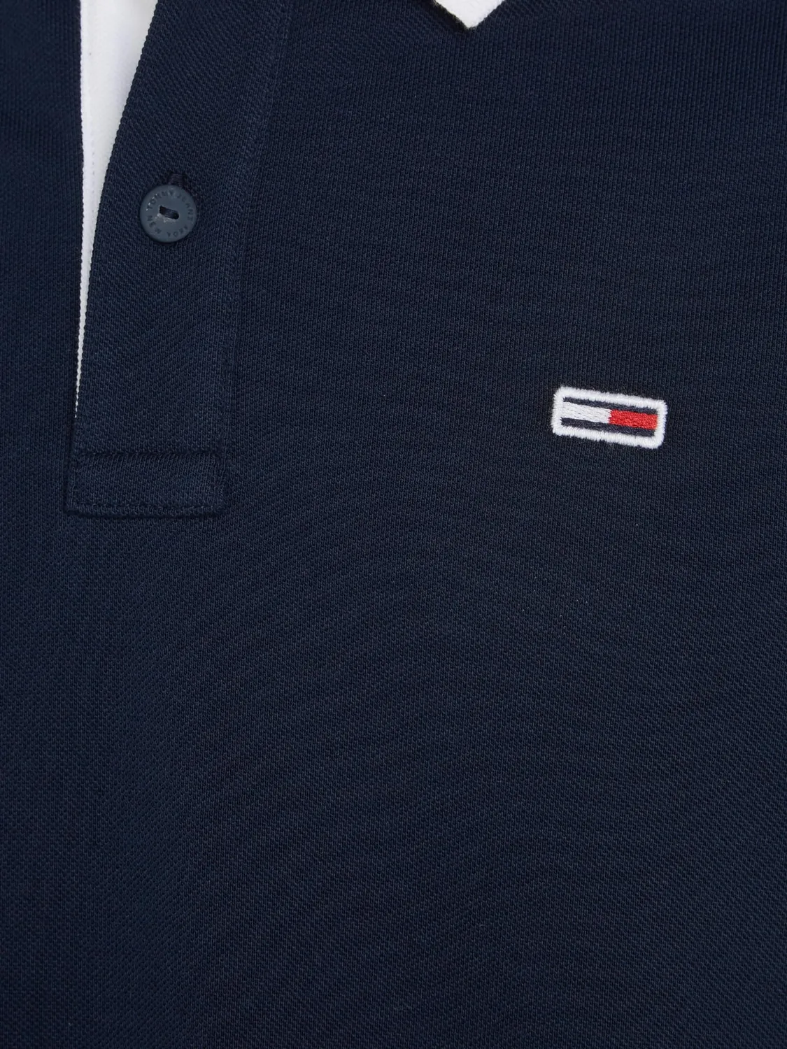 Tommy Jeans Tipped Regular Fit Herren Poloshirt Kurzarm