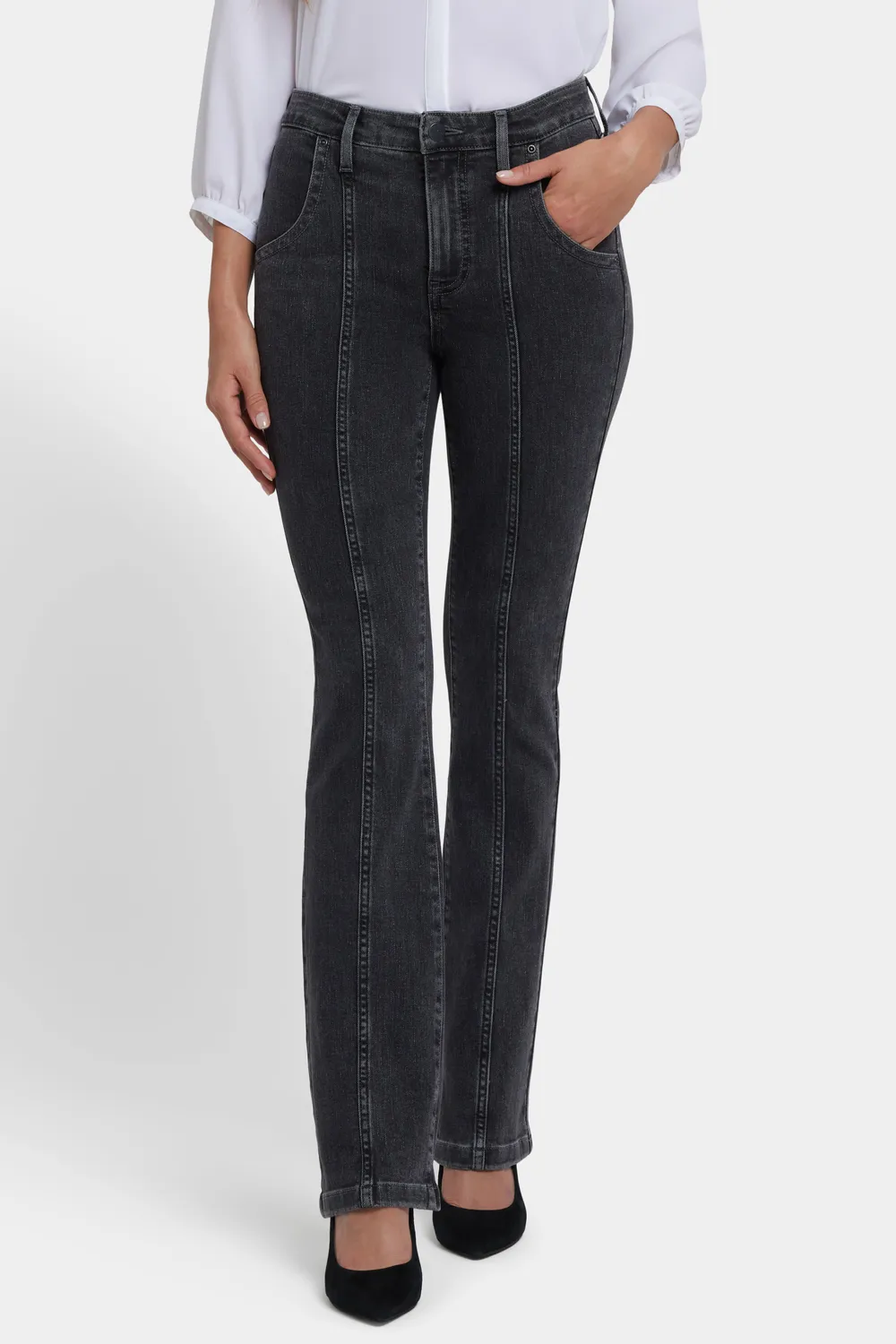 NYDJ Billie Mini Bootcut Jeans Slate Stone formend