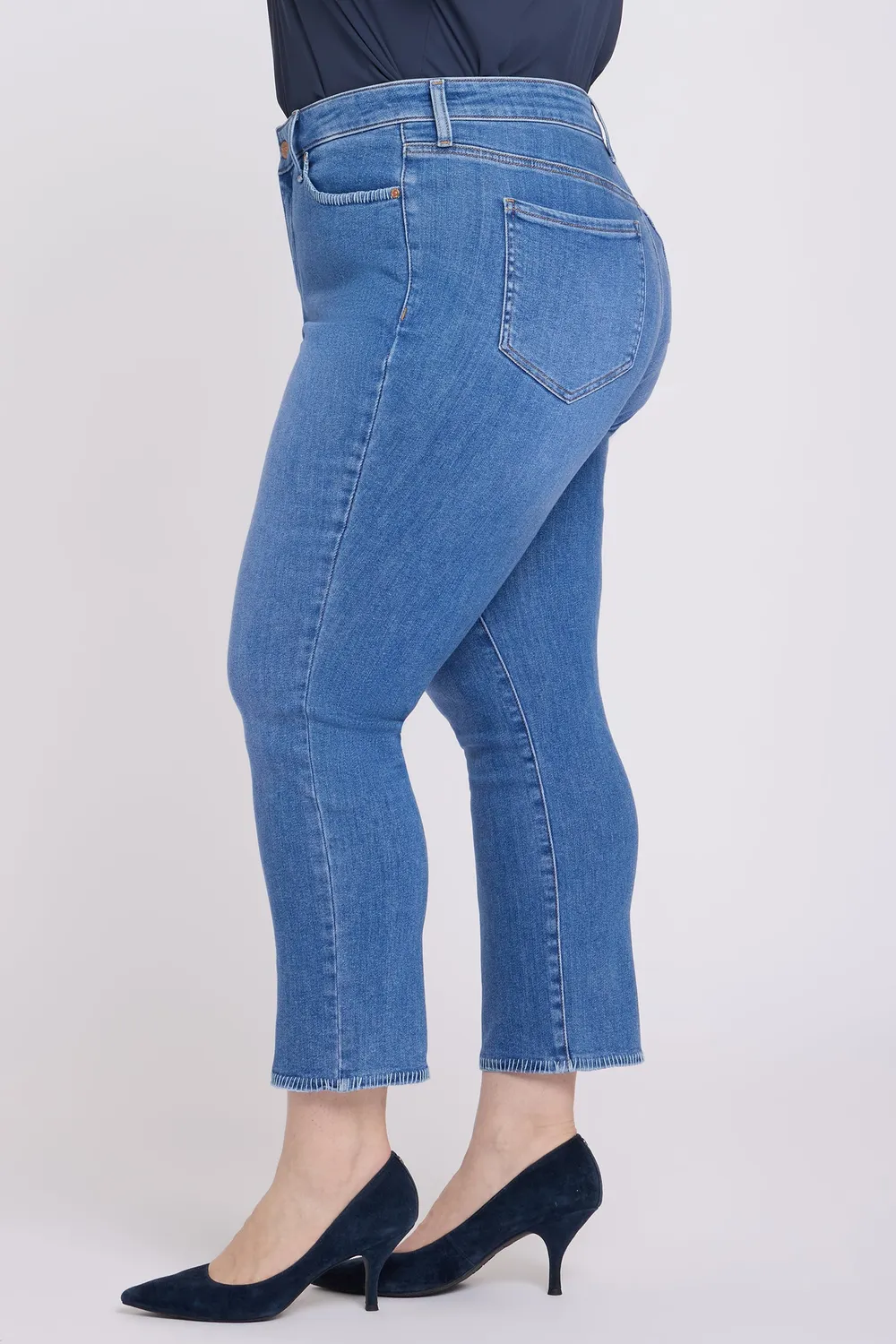 NYDJ Marilyn Straight Ankle Jeans Blue Paradise Plus