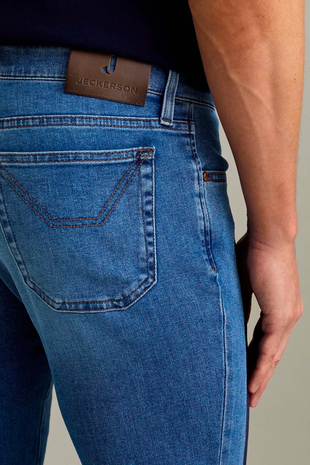 Jeckerson John Toppa Alcantara Jeans Slim Fit Blau