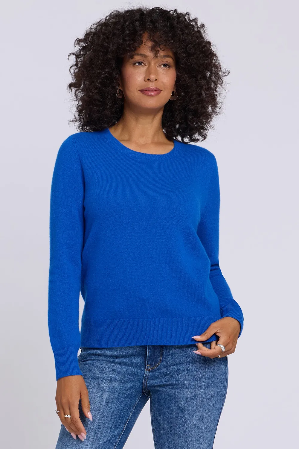 NYDJ Essential Crewneck Pullover Diamond Blue Kaschmir