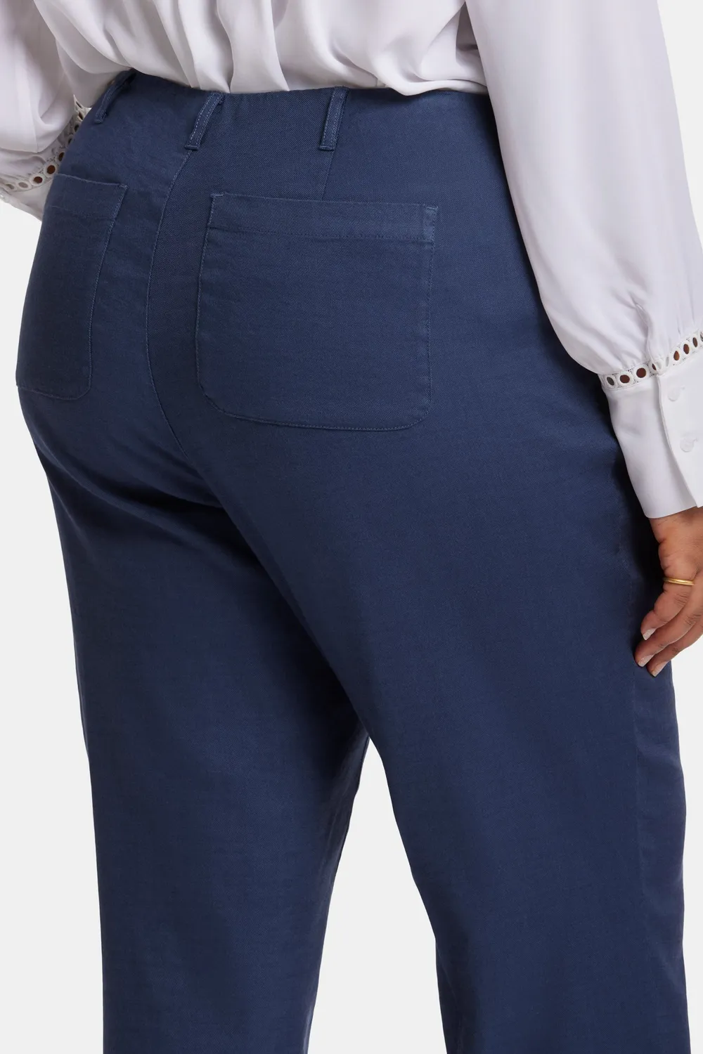 NYDJ Marilyn Straight Hose Plus Oxford Navy