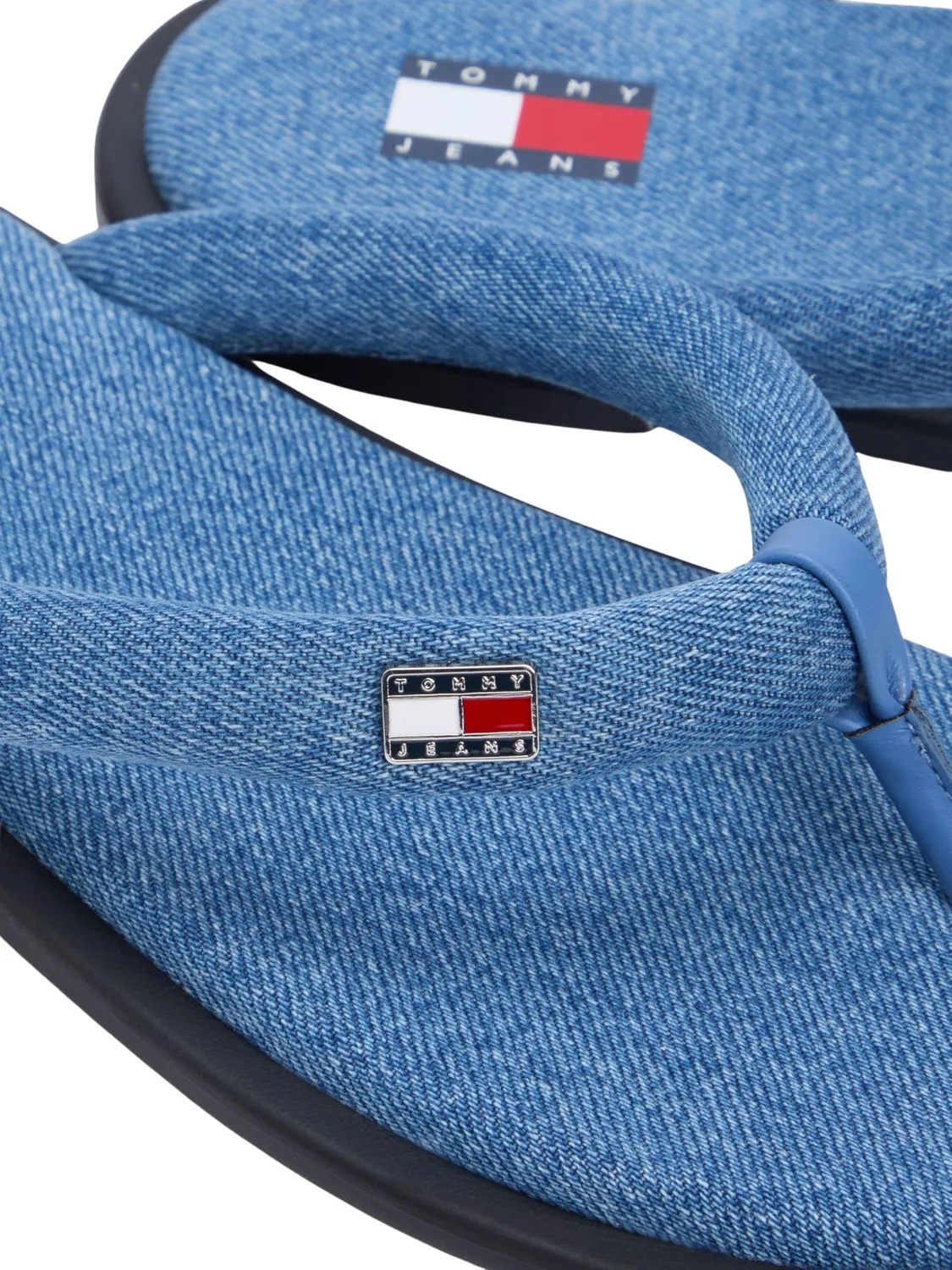 Tommy Jeans Padded Denim Sandalen 39 EU flach Denim