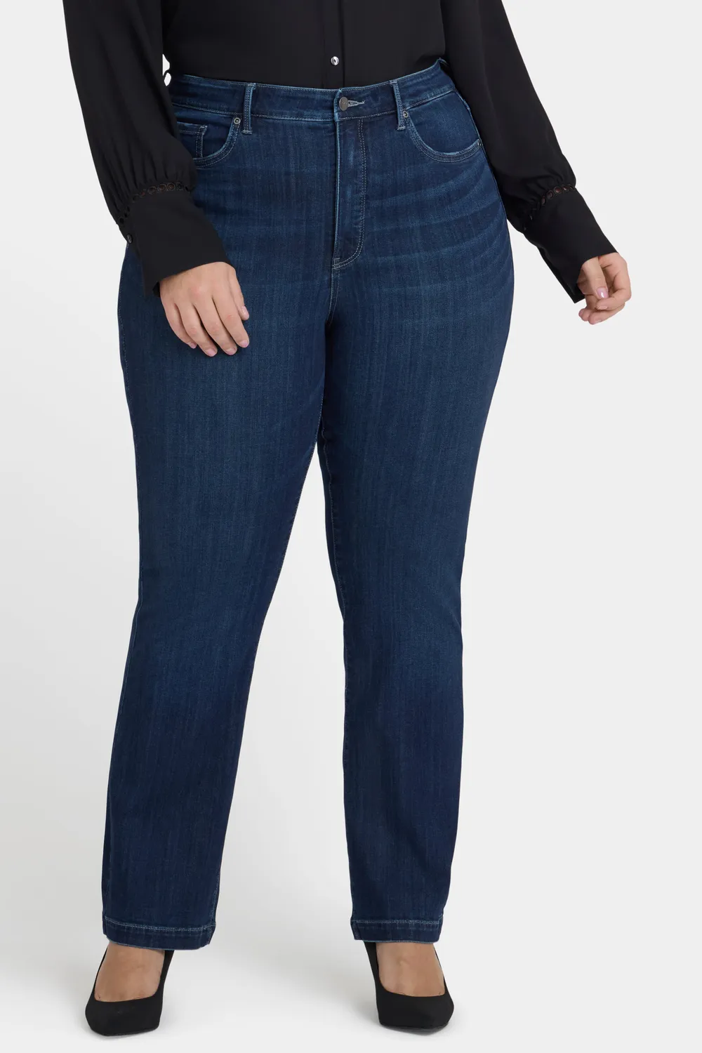 NYDJ Teresa Wide Leg Jeans Ink Skyline Plus Size