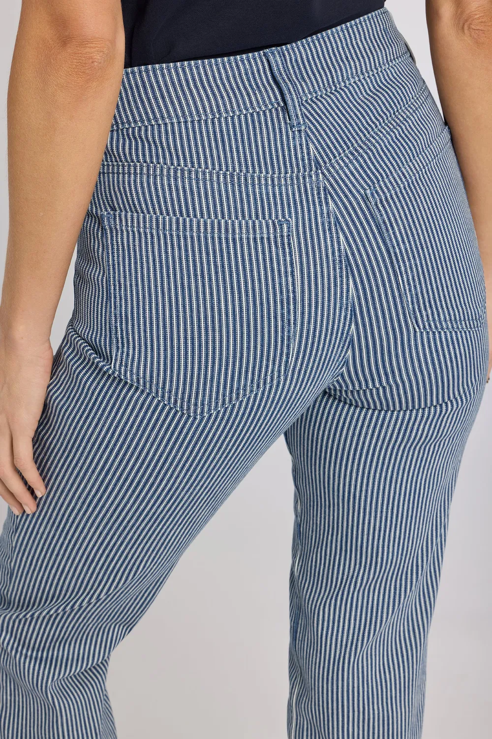 NYDJ Marilyn Straight Jeans Malaga Stripe