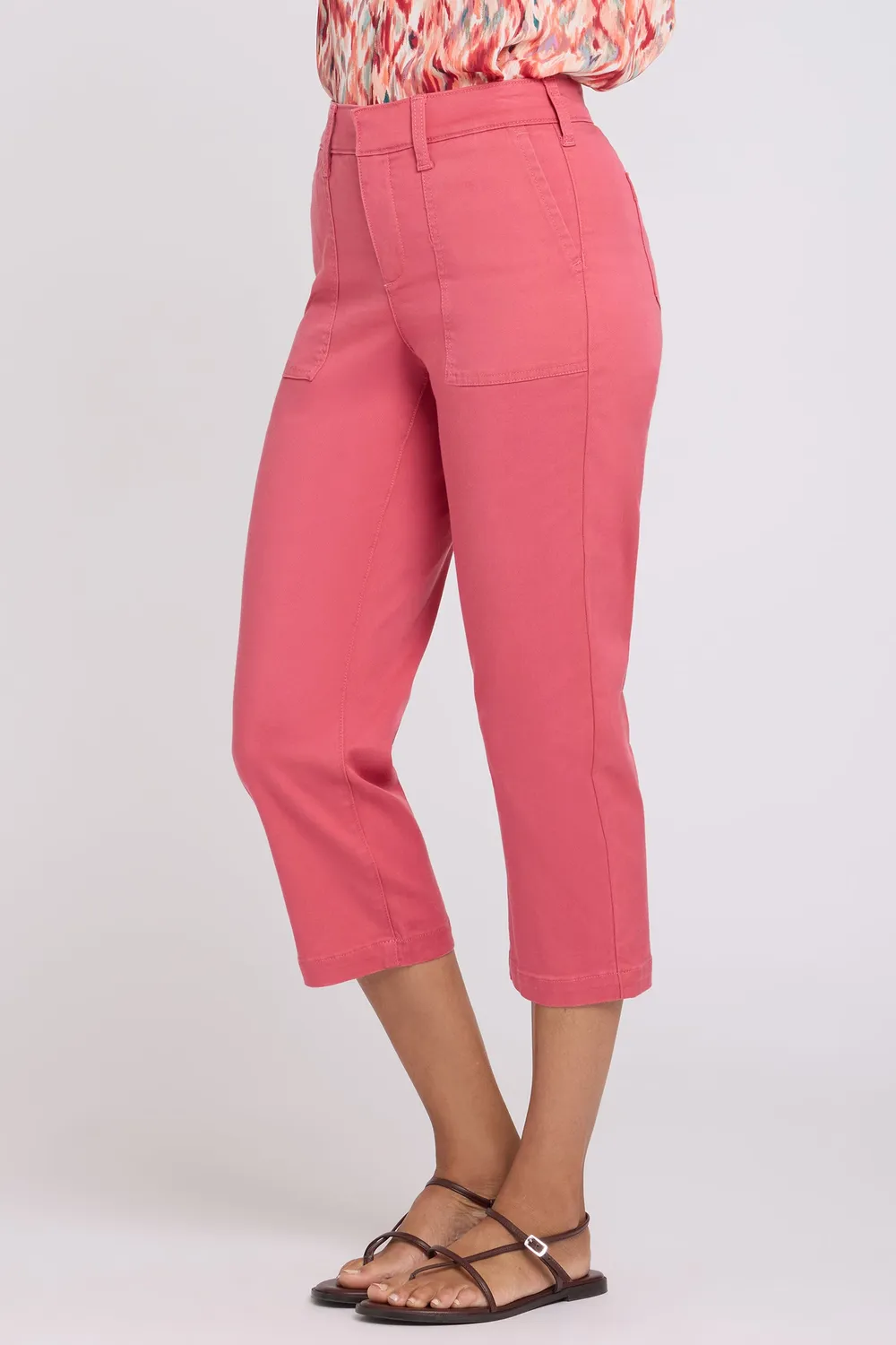 NYDJ Utility Hose Chrysanthemum Twill cropped
