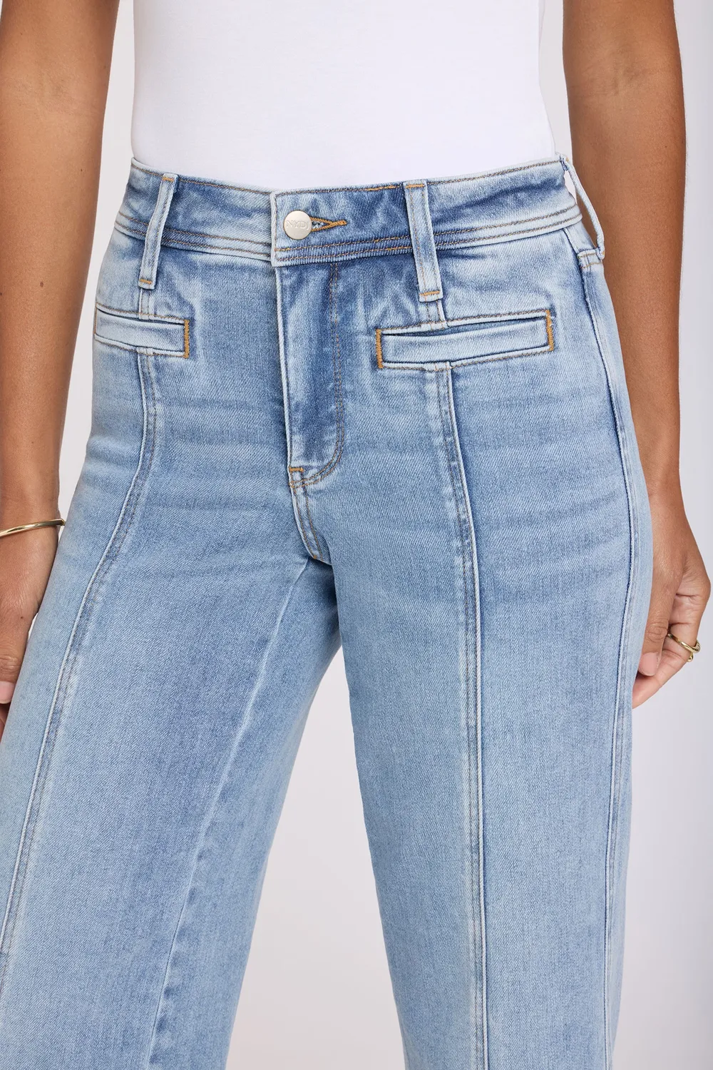 NYDJ Teresa Wide Leg Ankle Jeans Mist Springs