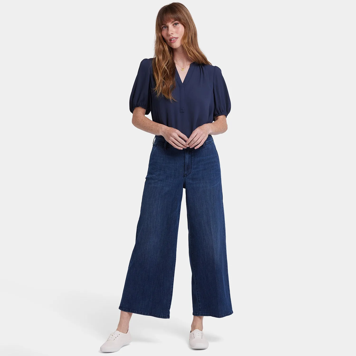 NYDJ Mona Wide Leg Trouser Jeans Ibiza Blues