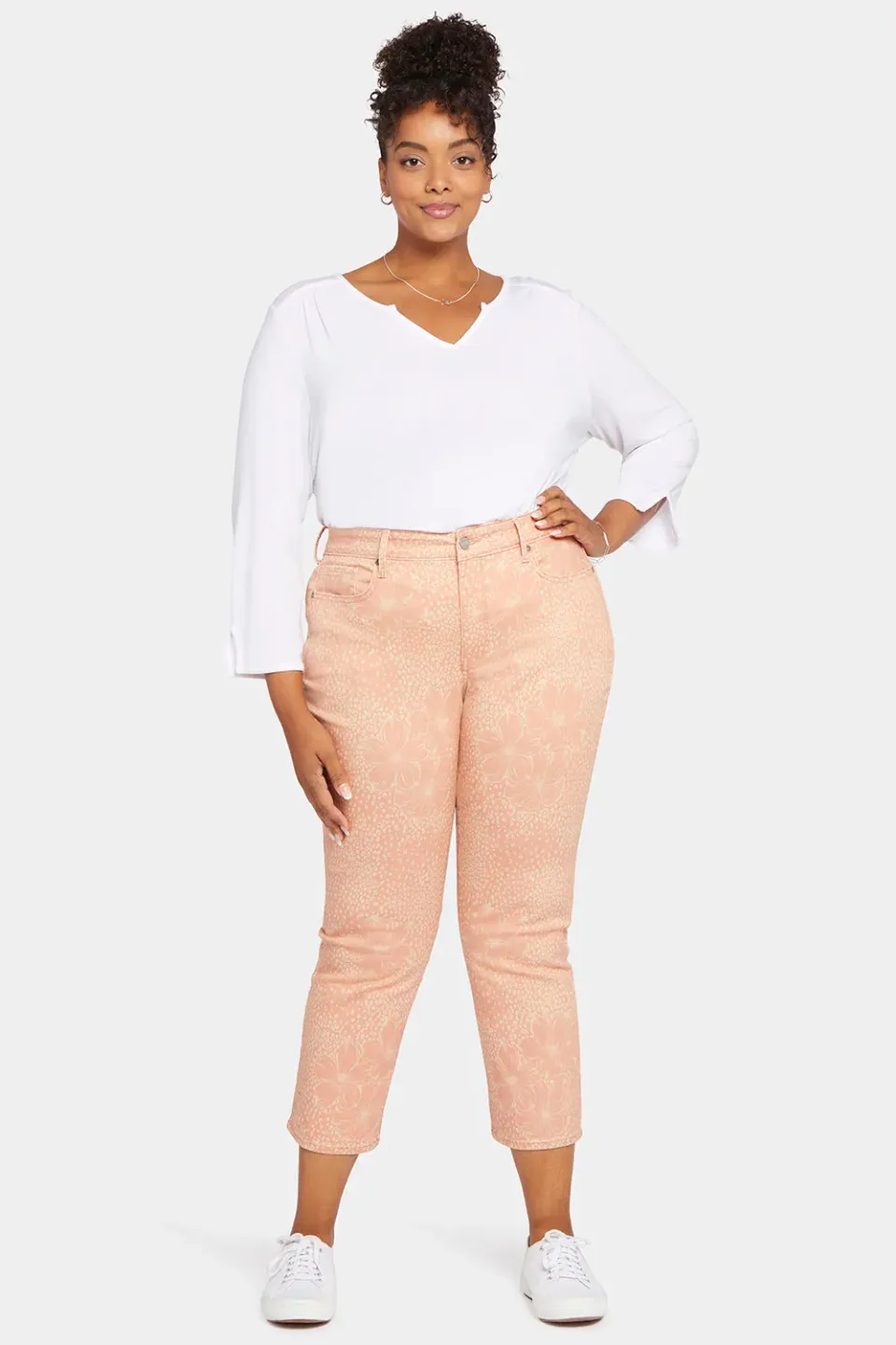 NYDJ Marilyn Straight Ankle Jeans Mirage Leopard
