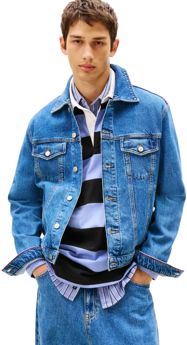 Tommy Jeans Ryan Trucker-Jacke Herren S Jeansblau