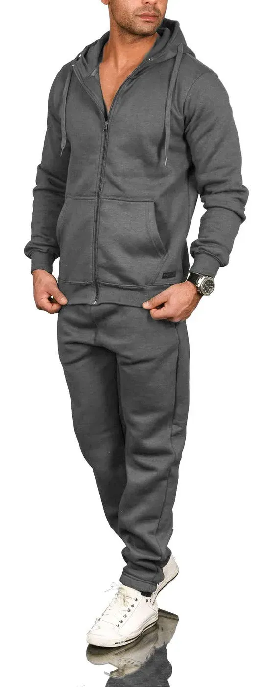 A. Salvarini AS071 Herren Sweatanzug Jogginganzug Set