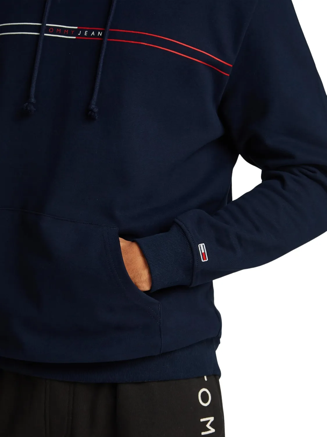 Tommy Jeans Entry Graphic Hoodie Herren Kapuzenpullover Navy L