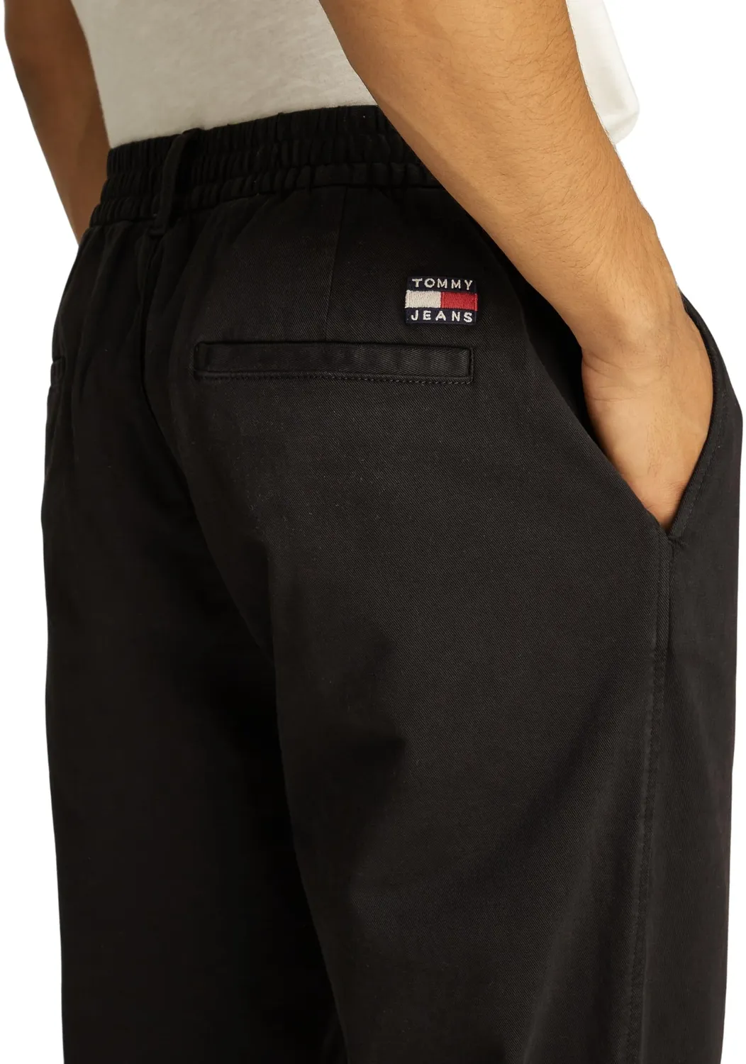 Tommy Jeans Isaac Twill Wide Leg Stoffhose Herren beige