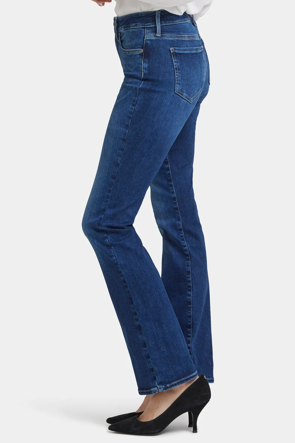 NYDJ Barbara Bootcut Jeans Jordan Mid Rise blau