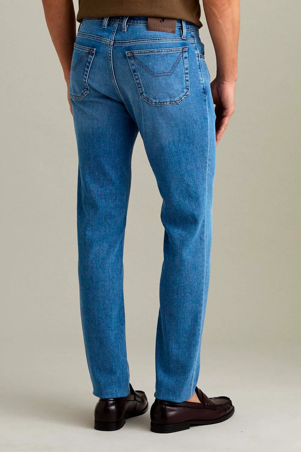 Jeckerson Jordan Slim Fit Jeans Hellblau Herren Denim