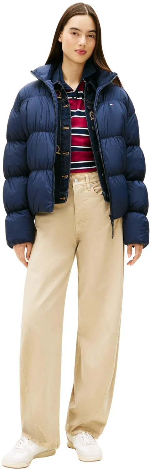 Tommy Jeans Ruched Pufferjacke XL Damen Daunenjacke