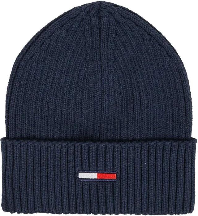 Tommy Jeans Flag Rib Beanie Strickmütze Wintermütze