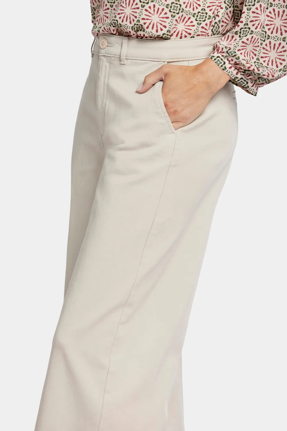 NYDJ Whitney Trouser Hose Feather Beige weit