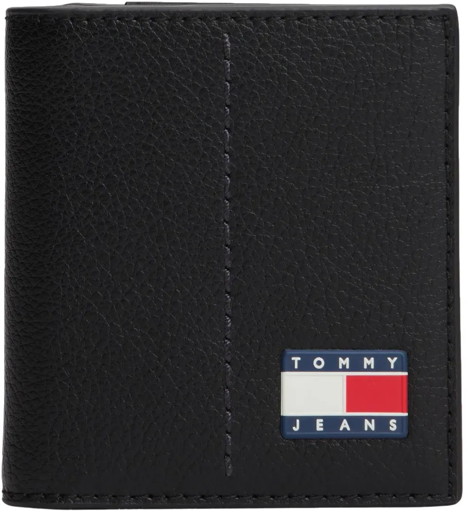 Tommy Jeans Heritage Coin Geldbeutel Schwarz faltbar
