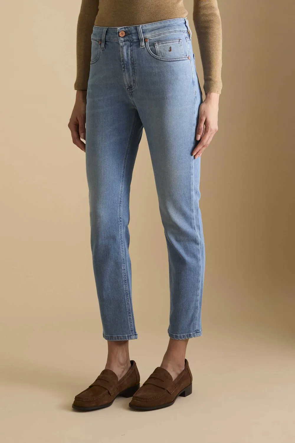 Jeckerson Jacqueline Slim Fit Jeans hellblau Damen