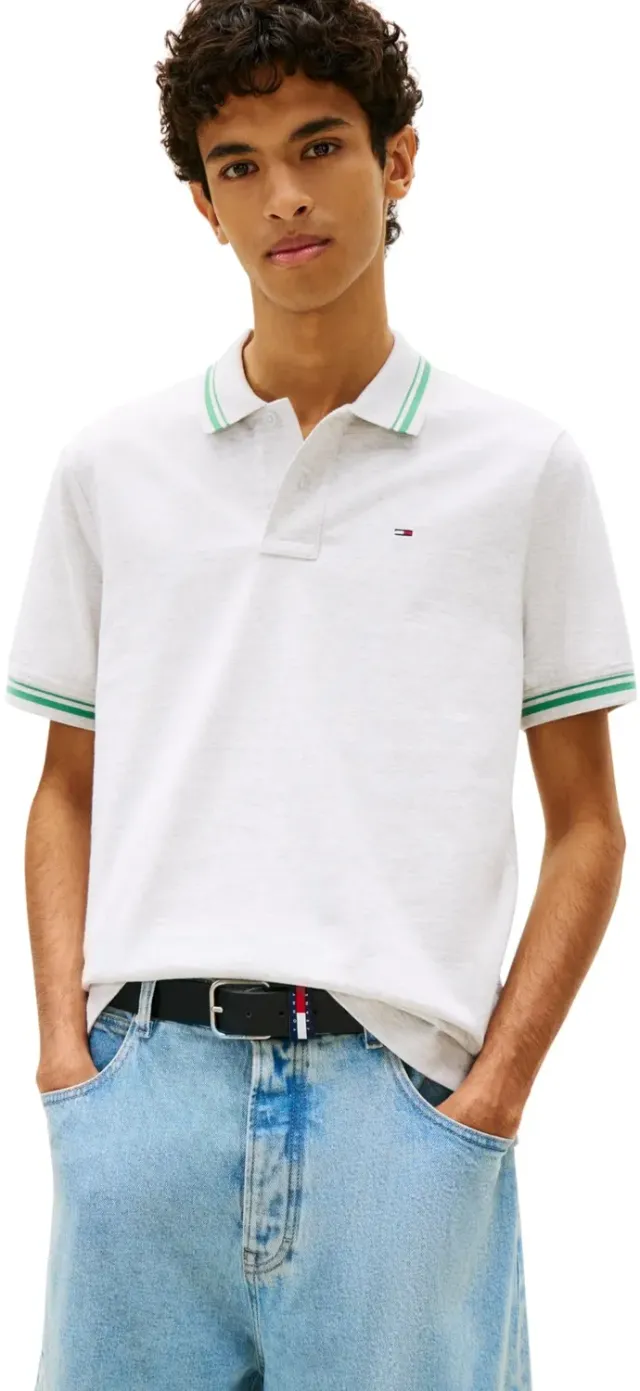 Tommy Jeans TJM Reg Tipped Polo Herren Poloshirt Baumwolle