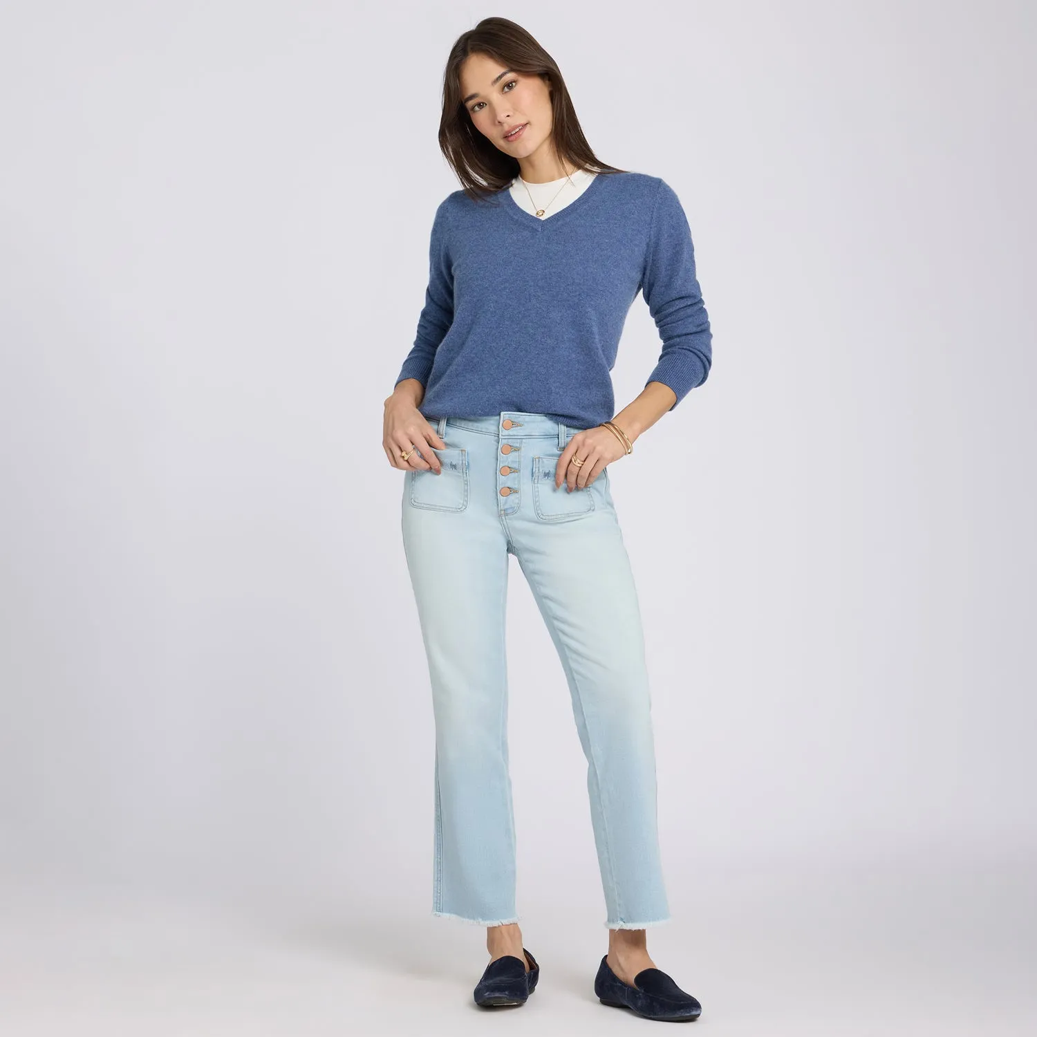 NYDJ Marilyn Straight Ankle Jeans Sky Valley