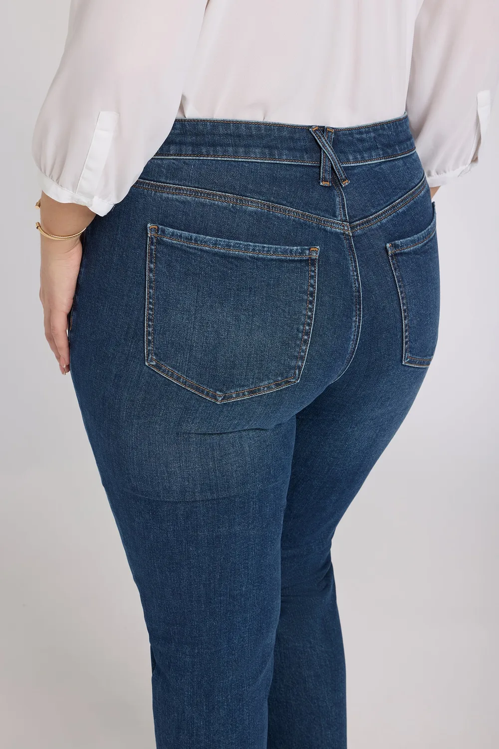 NYDJ Sheri Slim Straight Ankle Jeans Villa Plus