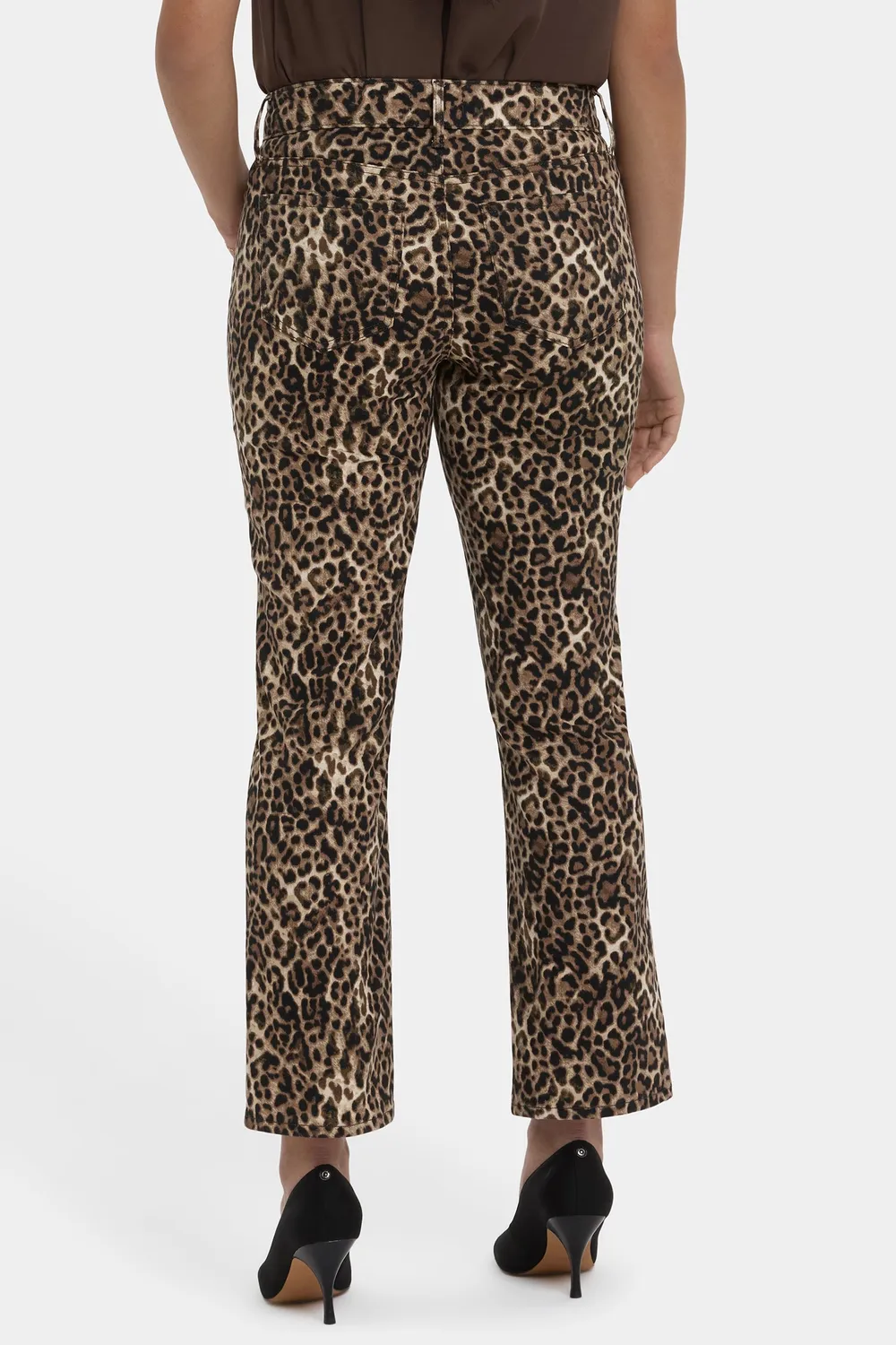 NYDJ Marilyn Straight Ankle Jeans Savanna Leo-Print