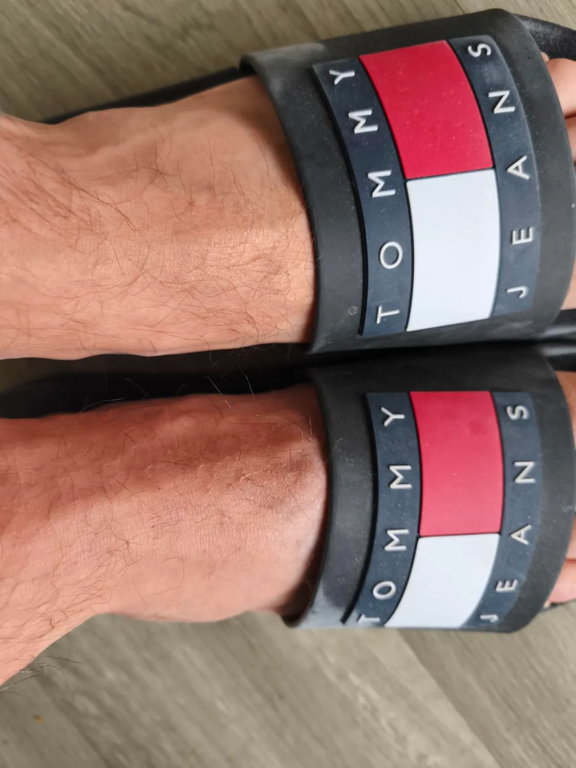 Tommy Jeans Pool Slide Herren Badelatschen 42 Ecru