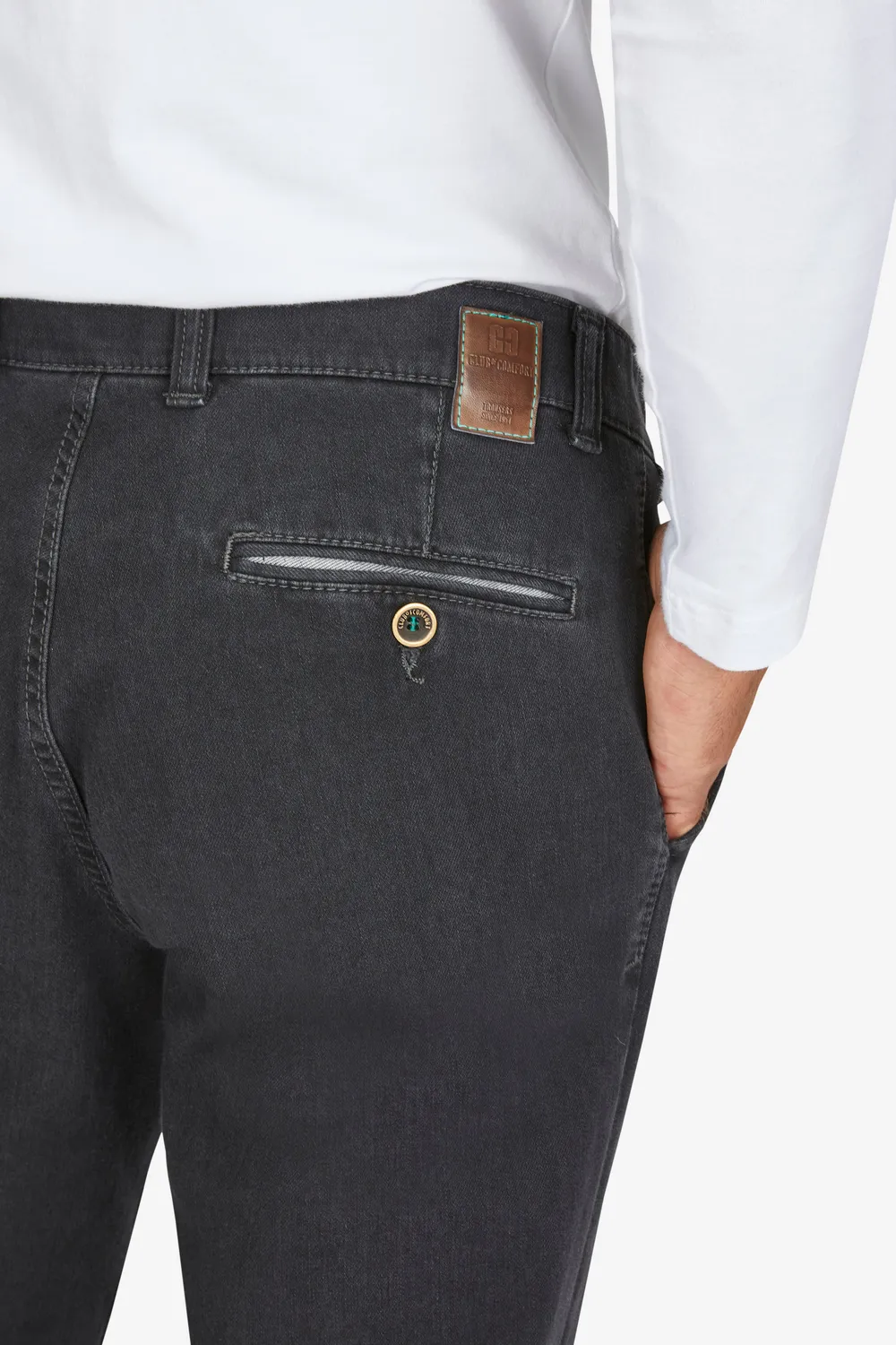 Club of Comfort Garvey 7054 Jeans anthrazit Stretch