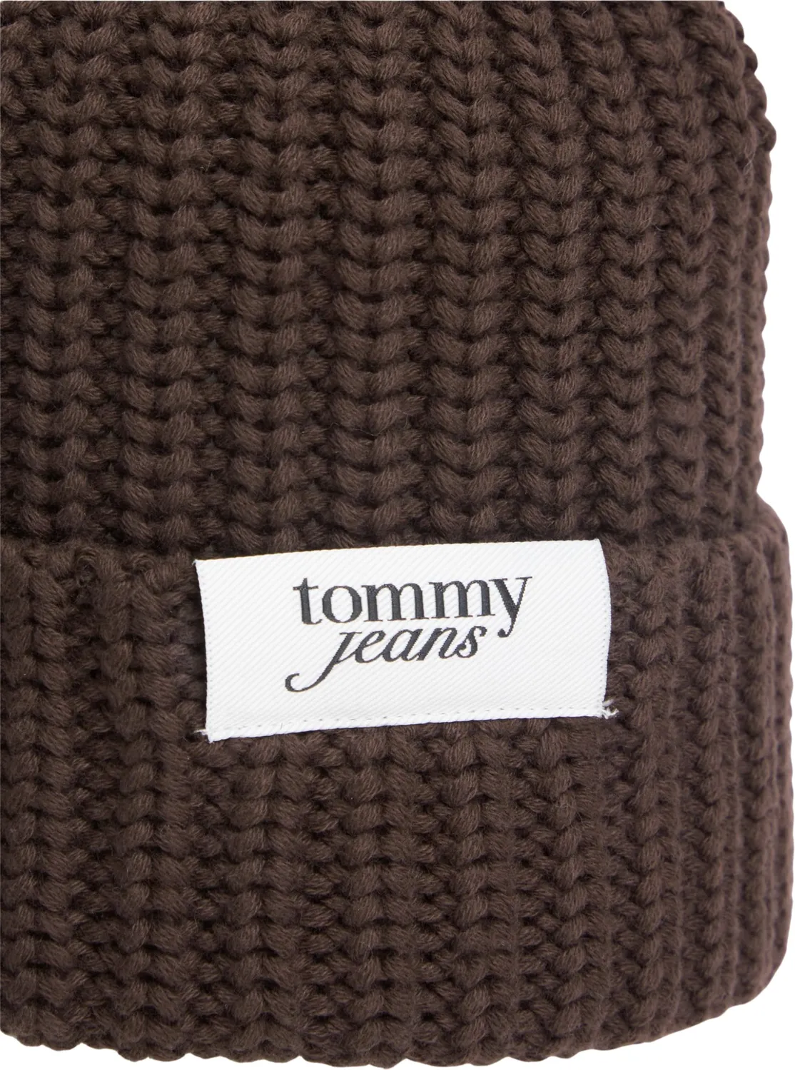 Tommy Jeans TJW Script Beanie AW0AW18972 braun Damen