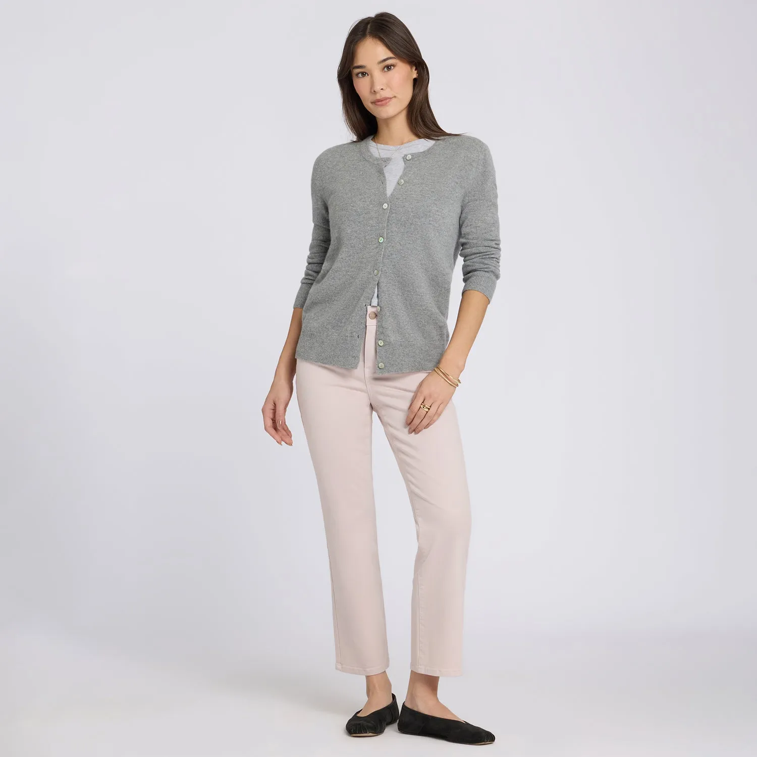 NYDJ Marilyn Straight Ankle Jeans Rock Flower Rosa
