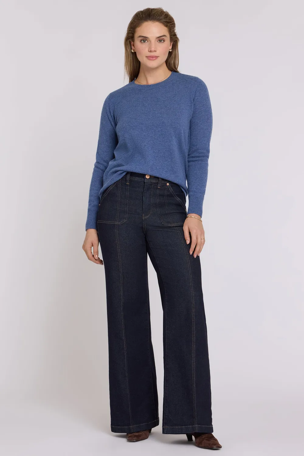 NYDJ Mia Palazzo Jeans Rinse weiter Schnitt
