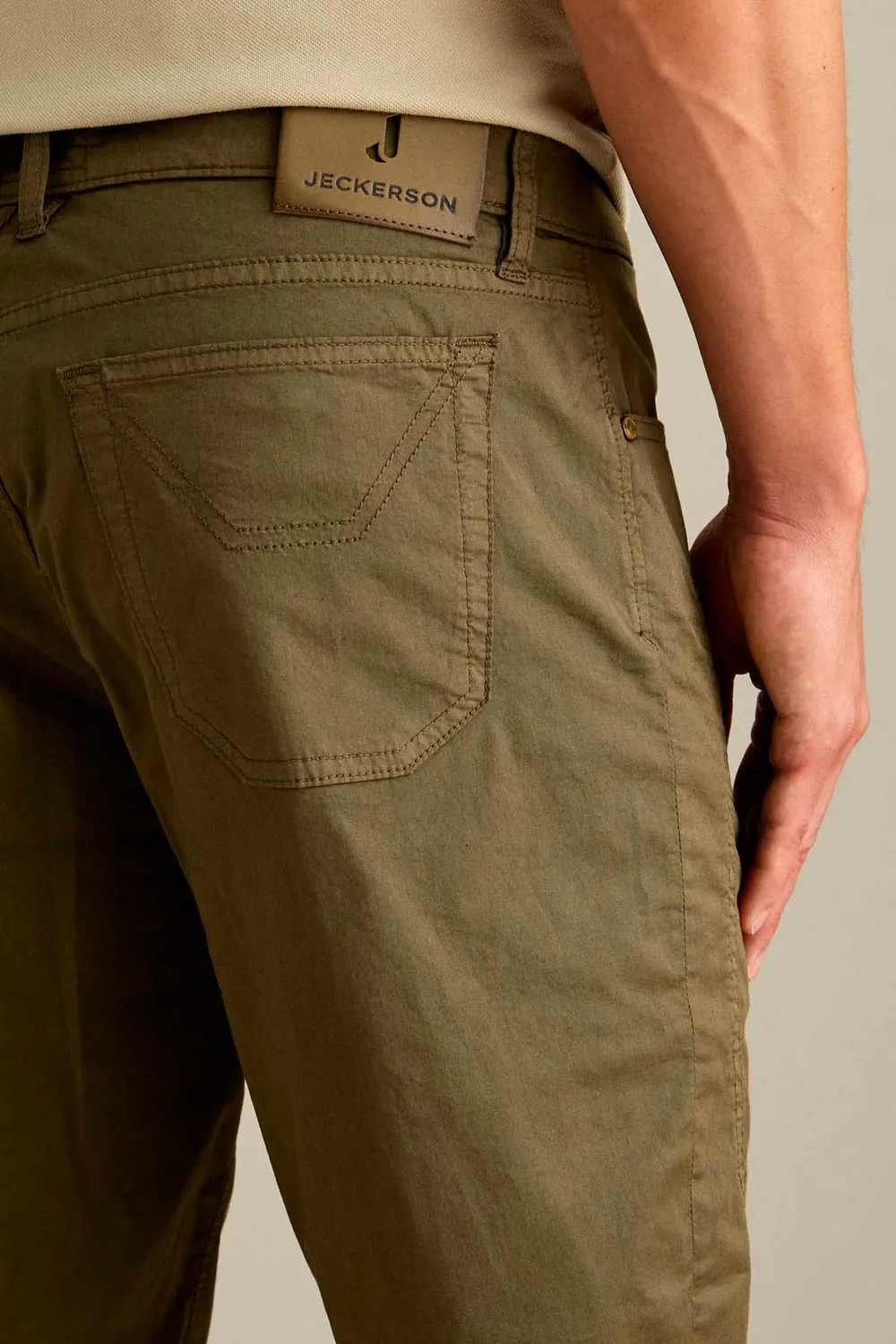 Jeckerson Jayden Toppa Bermuda Slim Fit militärgrün