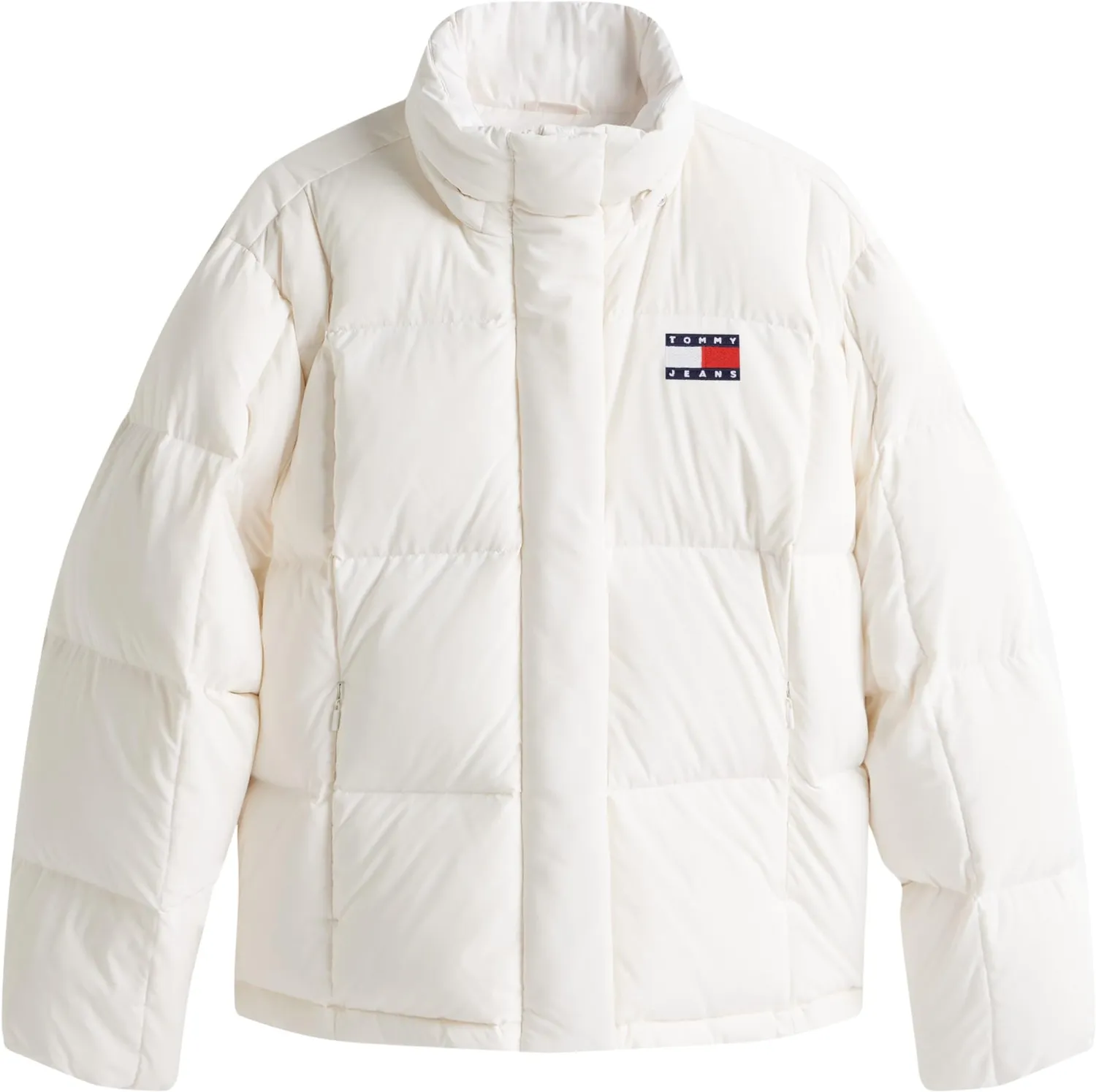 Tommy Jeans Alaska Grid Down Pufferjacke Schwarz M
