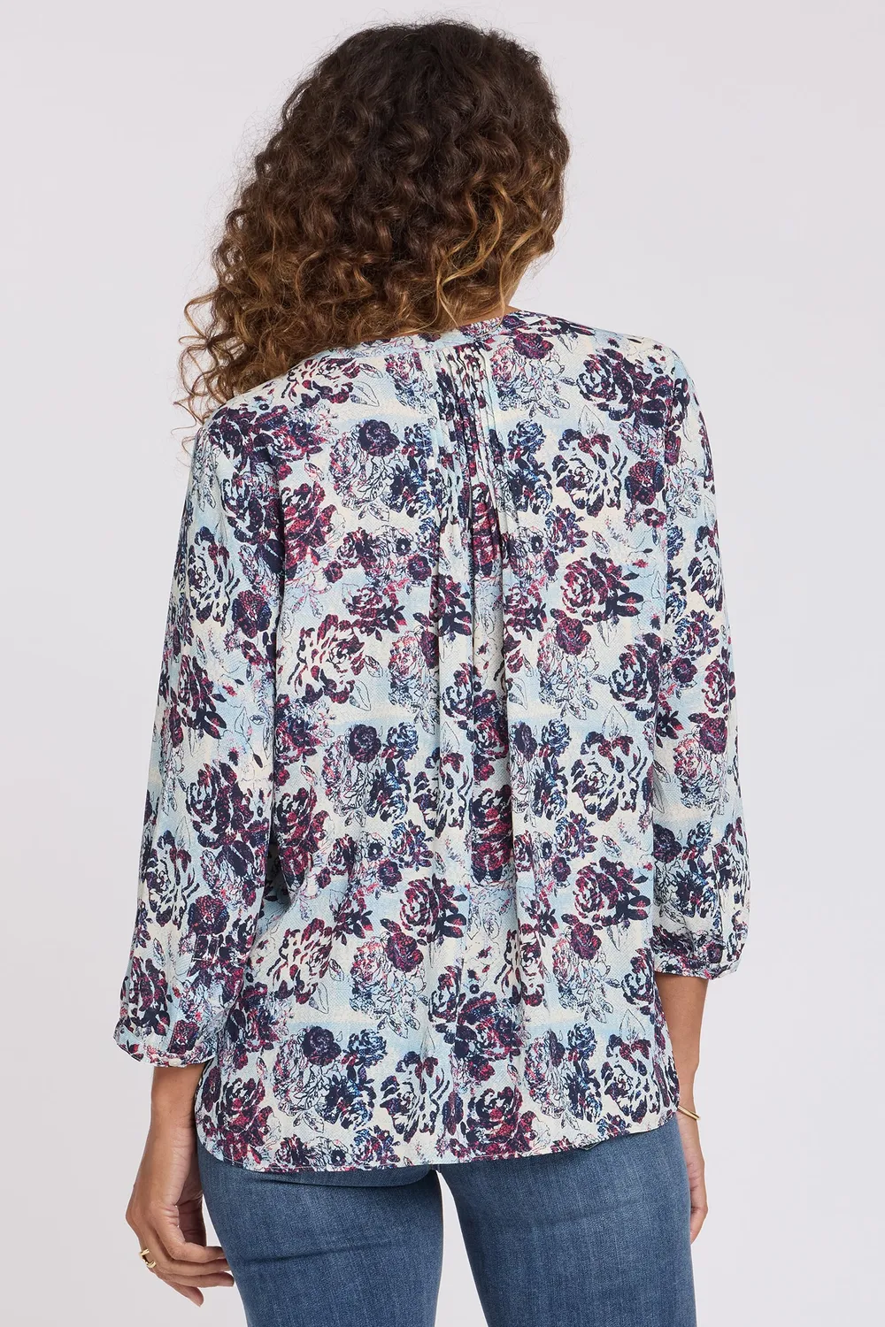 NYDJ Pintuck Bluse Ballad Abloom