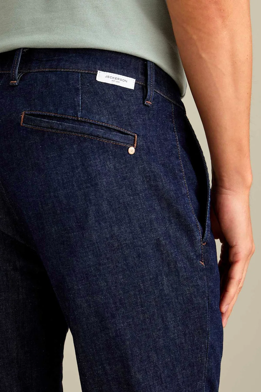 Jeckerson Jack Jeans Herren dunkelblau Slim Fit Denim
