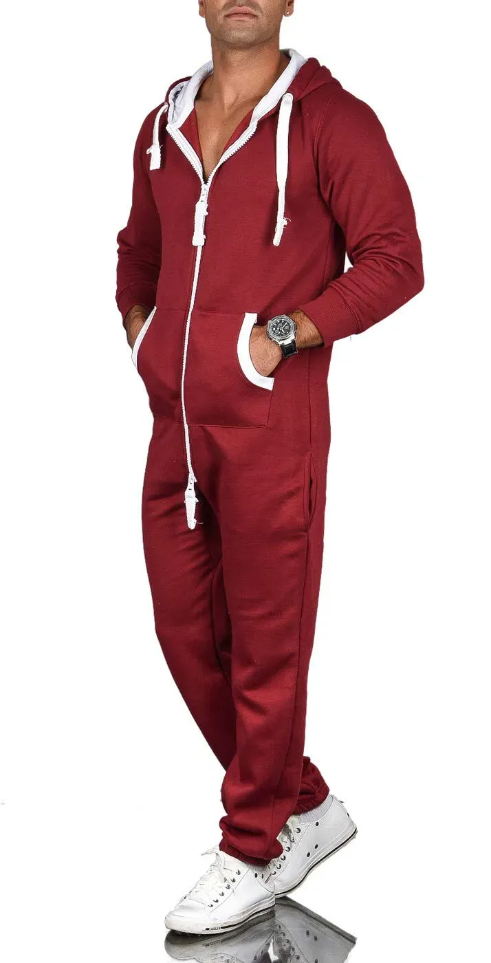 Alessandro Salvarini AS-039 Jumpsuit Overall Jogginganzug Stretch