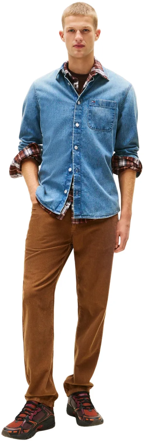 Tommy Jeans Regular Denim Shirt DM0DM22121 Jeanshemd 3XL Langarm