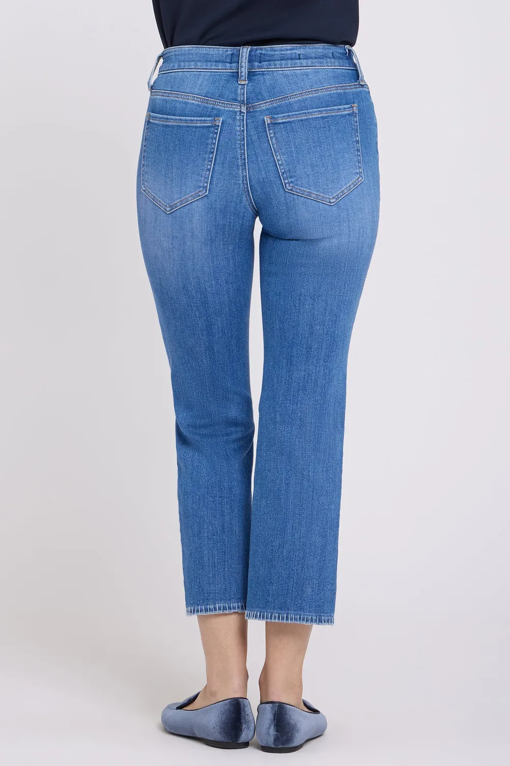 NYDJ Marilyn Straight Ankle Jeans Blue Paradise Denim
