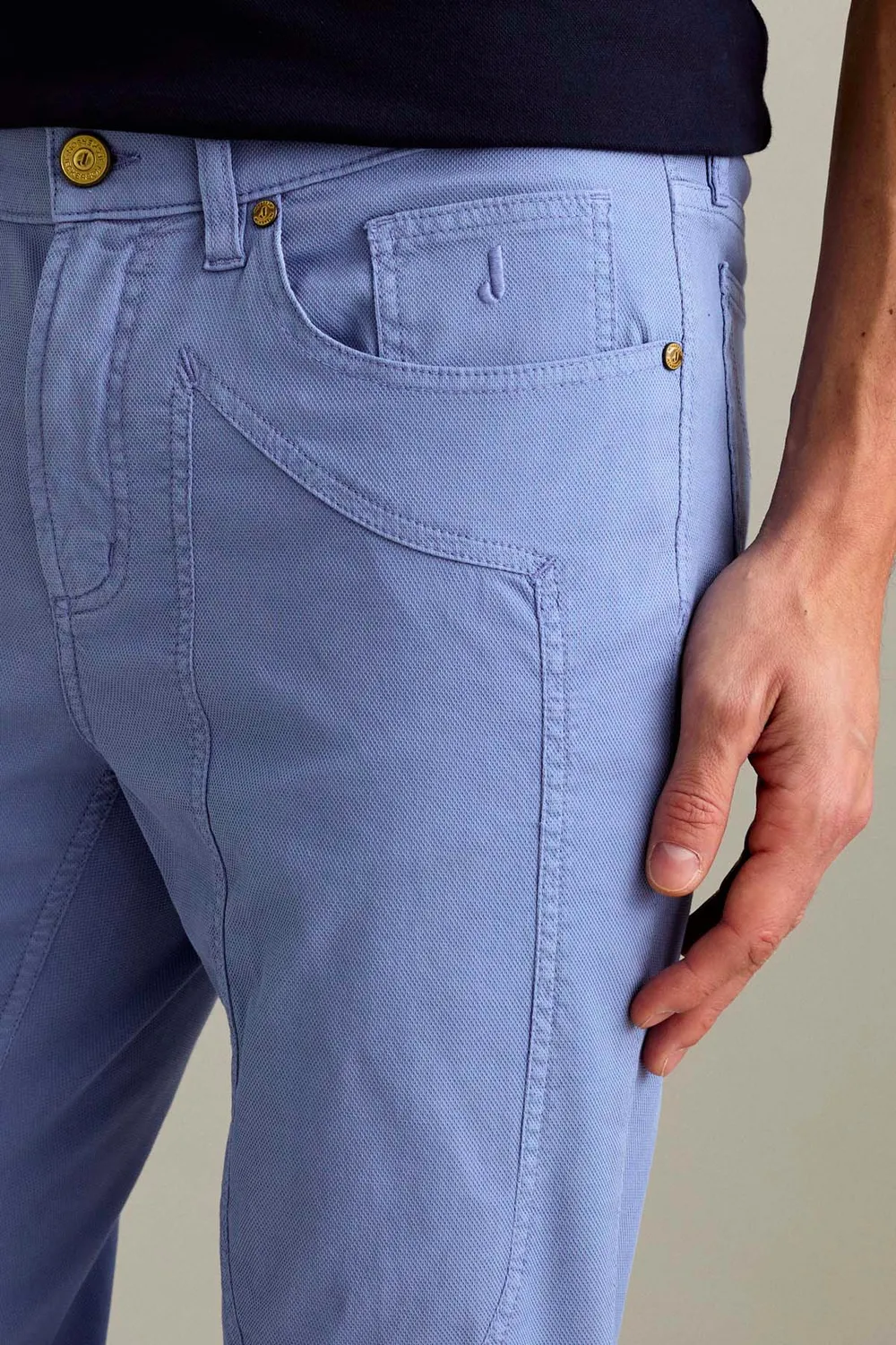 Jeckerson John Toppa Hose hellblau Stretch