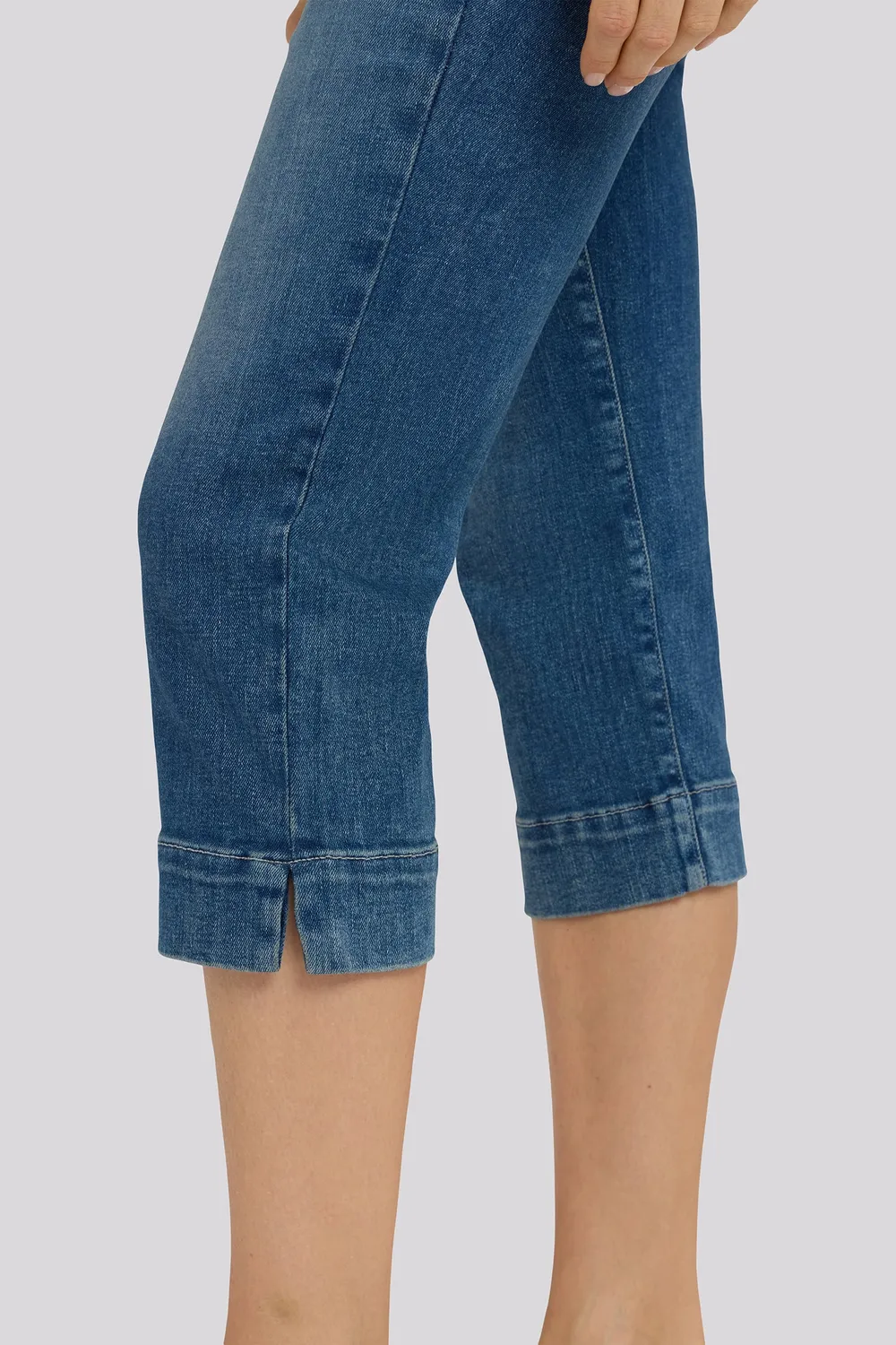 NYDJ Marilyn Straight Crop Jeans Petite Breezy Palms gerade